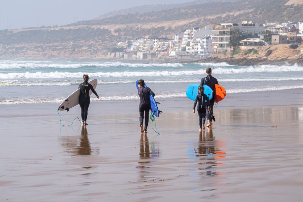 Surfing in taghazout